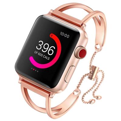 China Luxury Expensive Jewelry Metal Strap For Apple Watch 361 Stainless Steel 38mm 42mm Bands Strap Packging Brand for sale