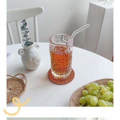 China Disposable Clear Drinking Healthy Reusable Eco Friendly Glass Straws BPA Free Set for sale