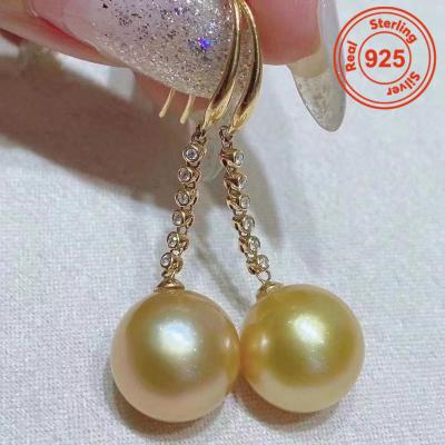 China 2021 Fashion Simple Design CZ Earring Without Pearl 925 Sterling Silver Earring Hook Backing for sale