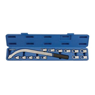 China For Universal Repair Job 15pcs Belt Tensioner Wrench Set 12mm - 19mm E10 - E18 Pulley Alignment Tool Essential Set for sale