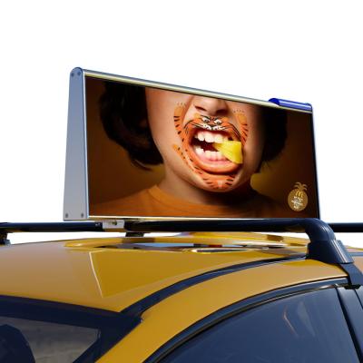 China outdoor wireless taxi top led display high brightness p2.5/p3.3 4g/wifi/outdoor gps for car advertising for sale