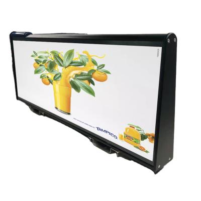 China Advertising Yaham 3G/4G Wifi , USB Double Side Full Color Advertising Led Sign Taxi Top Led Display Waterproof for sale