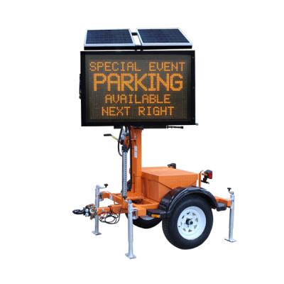 China P16mm Movable Trailer Solar Message Boards Trailer Sign Portable Trailer LED Message Sign Warning Sign for sale