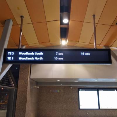 China Led display for passenger information led sign box for train station PID passengers information display for sale