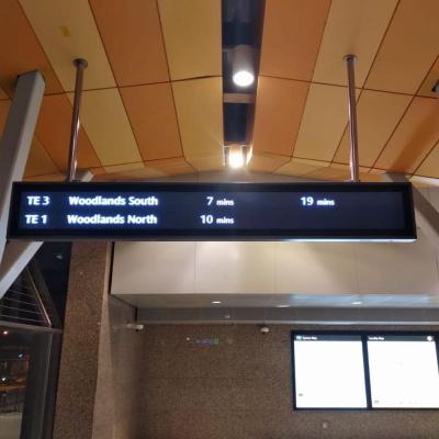 China Led display for train information train station led sign box for sale