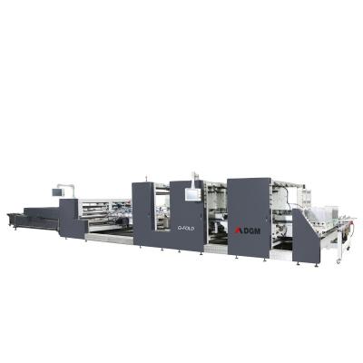 China Automatic Food DGM Two Carton Pieces Box Folder Corrugated Folder Gluer Machine Automatic Folder Gluer Machine for sale