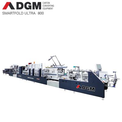 China Food DGM SmartFold Automatic Ultra 1100 BCB High Speed ​​Corrugated Line Box Folder Gluer Machine For Cartons for sale