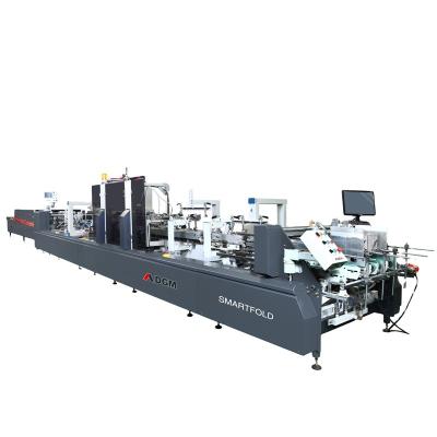 China DGM China Food Manufacturer Glue Paper Machine Box Gluing Machine Paper Folder Machine for sale