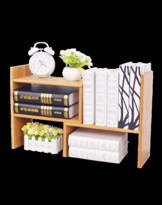 China Convertible China Factory Made Good Quality Combination Of Shelf Space Bamboo Desktop Bookshelf for sale