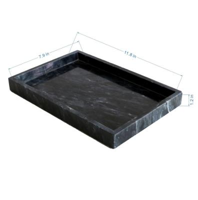 China Simple Manufacturers Supply Hot Selling High Quality Rectangular Tray Marble Tray For Sale for sale