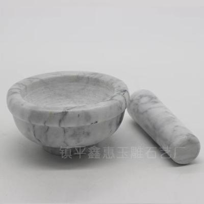 China High Quality Nice Choice Marble Good Design Household Marble Pestle and Mortar Set for sale