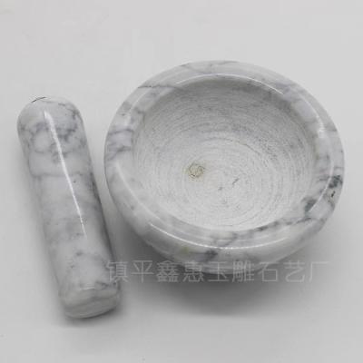 China Cheap Herb And Spice Tools Natural Marble Stone Mortar And Pestle For Sale for sale