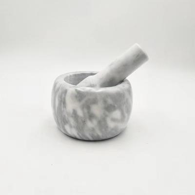 China Natural white marble stone mortar and pestle from professional marble factory for sale for sale