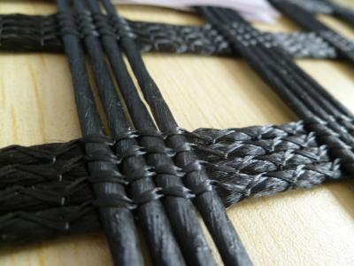 China High Strength PVC Coated Asphalt Reinforcement Geogrid For Road Construction for sale