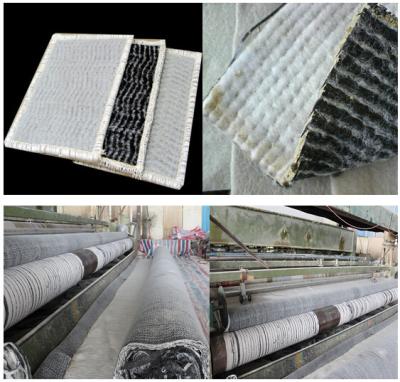 China PP Woven / PET Geotextile Geosynthetic Bentonite Clay Liner GCL 6500g for sale