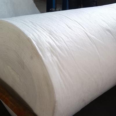 China Polyester / Polypropylene Non Woven Geotextile Fabric White Color Hot Rolling for sale