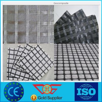 Cina Geotessuto non tessuto tricottato del composto di Geogrid della sutura per il rinforzo della pavimentazione dell'asfalto in vendita