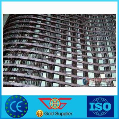 China Construction Pavement Reinforcement Geogrid Biaxial Polyester Soil Reinforcement Geogrid for sale