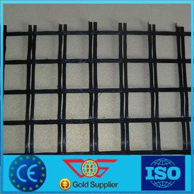 China Asphalt Coated High Strength Biaxial Geogrid for Road Construction/Retaining Wall/Pament of Fiberglass Material Te koop