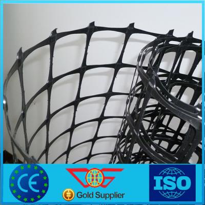 Chine Biaxiale de pp/Unixial en plastique expulsés Geogrid pour la couleur de noir de projet de mur de soutènement à vendre