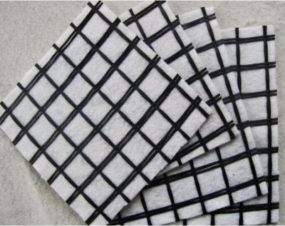 China Non - Woven Geosynthetic Materials Compound With Plastic / PP Biaxial Geogrid for sale