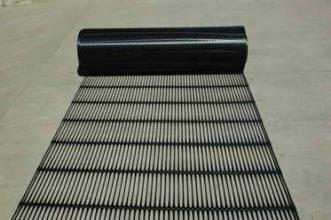 China HDPE Uniaxial Plastic Pavement Reinforcement Geogrid 1m Width 50 Kn - 200 Kn for sale