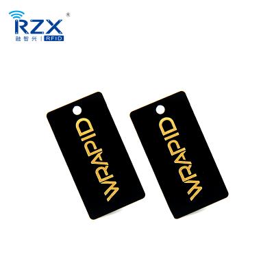 China Full Color Plastic Retail/Supermarket/Club/Gym Key Chain Tag Barcode Printed Double Sides Keytag for sale