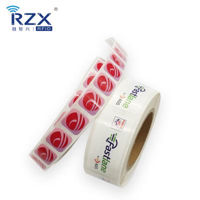 China Free Sample NFC Adhesiva Waterproof/Waterproof Label RFID Tag NATG 215 NFC Tag Label Sticker Roll for sale