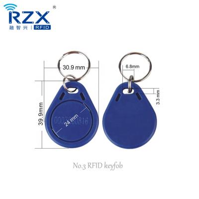 China Waterproof / ISO11785 125MHZ Waterproof Blue ABS RFID Keyfob TK4100 RFID Key Fob for sale