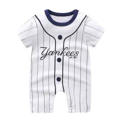 China 100% Cotton Rompers Soft Cotton Short Sleeve Newborn Baby Summer Clothes Infant Onesies For Baby Boy for sale