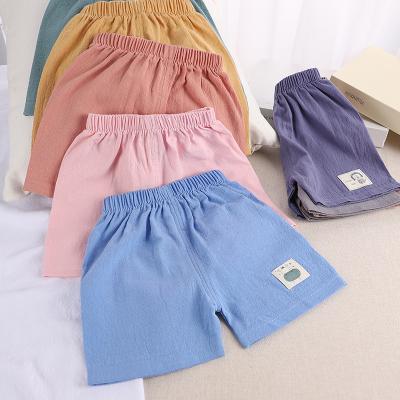 China Summer Breathable Boy Canvas Fashion Clothes Solid Color Hot Shorts Pants For Boy for sale