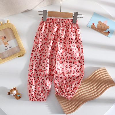 China Hot Selling Girl's Leopard Print Fashion Summer Children's Harem Long Pants QUICK DRY Wholesale for sale