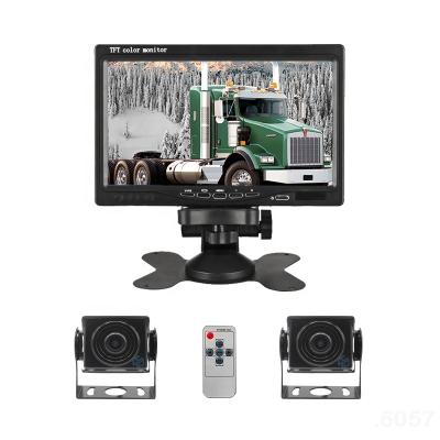 China 170 Degree Car Reverse 360 ​​Pixels 648*488 Bus Vehicle Truck CCTV Around Front Rear View Camera Kit With Screen Monitor 12v 24v Parking System for sale