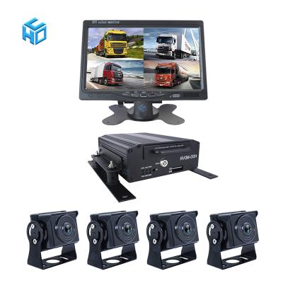 China Vehicle cctv system 4ch HDD MDVR black box dvr 24v truck 4 camera surround 1080p AHD dvr black box recorder camera system for sale