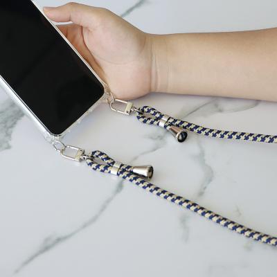 China Polyester Universal Dropping Strap Detachable Collar With Snap Hooks Phone Spring Cord For Lanyards Mobile Cell Phone Case for sale