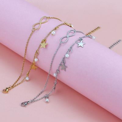 China 2022 Fashion CLASSIC High Quality Pending Color Gold Star Silver Copper Material For Women Daily Decoration for sale