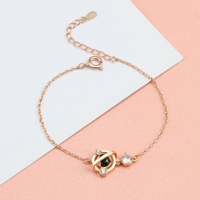 China 2022 CLASSIC style high quality jewelry cosmic pendant fashion bracelet copper material decoration for women for sale