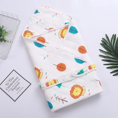 China Cotton Newborns Blanket 100% Cotton Cardboard Printed White Soft Flannel Fleece Baby Wrap Bkanket for sale