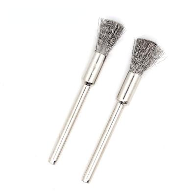 China 2PCS Short Cleaning Brush Wire Brush Tool Viable Cleaning Strippers For Steel Wire Carbon Cleaning Brush Coil Core Accessories for sale