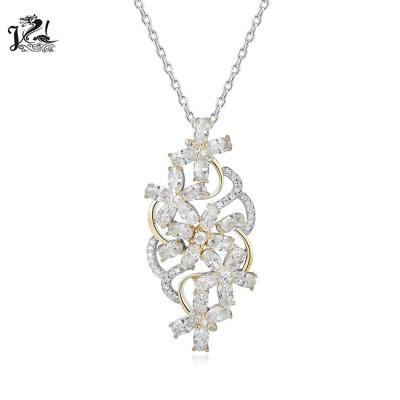 China Trendy Fashion 925 Sterling Silver Flower Pendant for sale