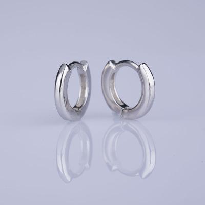 China CLASSIC 925 Sterling Silver Fashion Silver Earrings Large Huggie Circle Hoop Earrings for sale