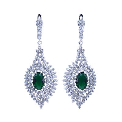 China CLASSIC jewelry hot white gold 925 jewelry wholesale earrings for sale