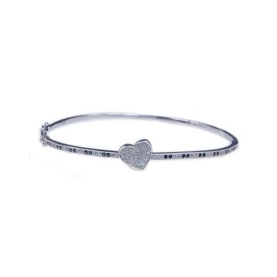 China Cute Fashionable 925 Hearts Bracelet 925 Sterling Silver Bracelet for sale