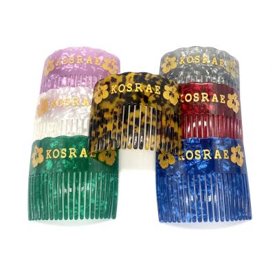 China New island fashion hair combs colorful hair accessories holiday party lady headwear hair combs for KOSRAE for sale