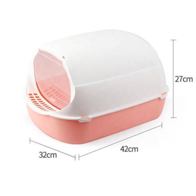 China Cat Toilet Amazon Manufacturer Cat Litter Box Bin Litter Box Sustainable Hot Selling Luxury Multifunctional Toilet For Cats for sale