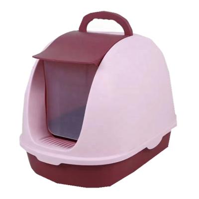 China Large Cat Litter Box Fully Enclosed Toilet Splash Proof Indoor Cat Toilet Largh for sale