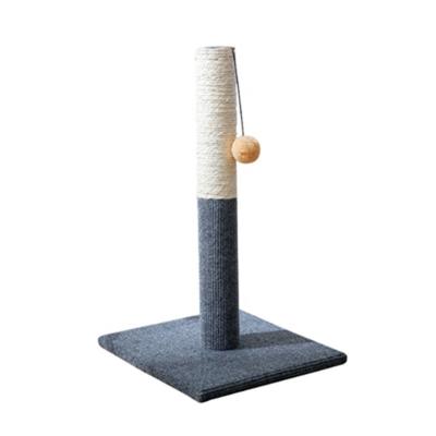 China Grinding Claws Cat Climbing Frame Interactive Toy Cat Tree Wooden Sisal Wholesale Viable Cat Scratch Post Trees Solid for sale