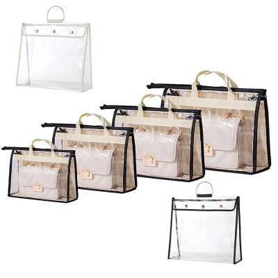 China Holder Purse Clear Organizer Storage Bag Cabinet FF247 Dust Covers Viable Dustproof Bag Handbag Storage Handbag Bag for sale