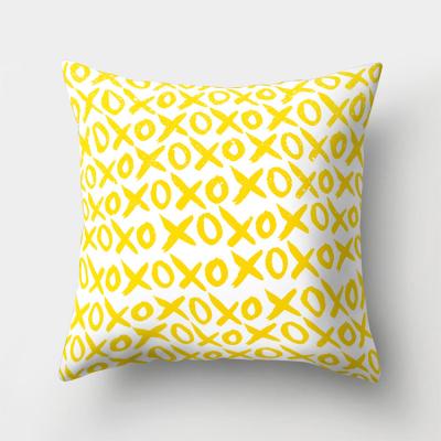 China Other Nordic Decorative Abstract Geometric Printed Pillow Case Z427 Cotton Cushion Canvas Cover for sale