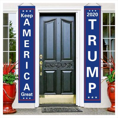 China Home Decoration USA President Campaign Trump 2020 Flag Election Donald Trump Door Curtain Hanging Banner D2294 for sale